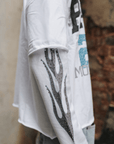 247 Rhinestone Double Layer Tee | White
