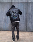 Fallen Angels Hoodie With Rhinestones | Black