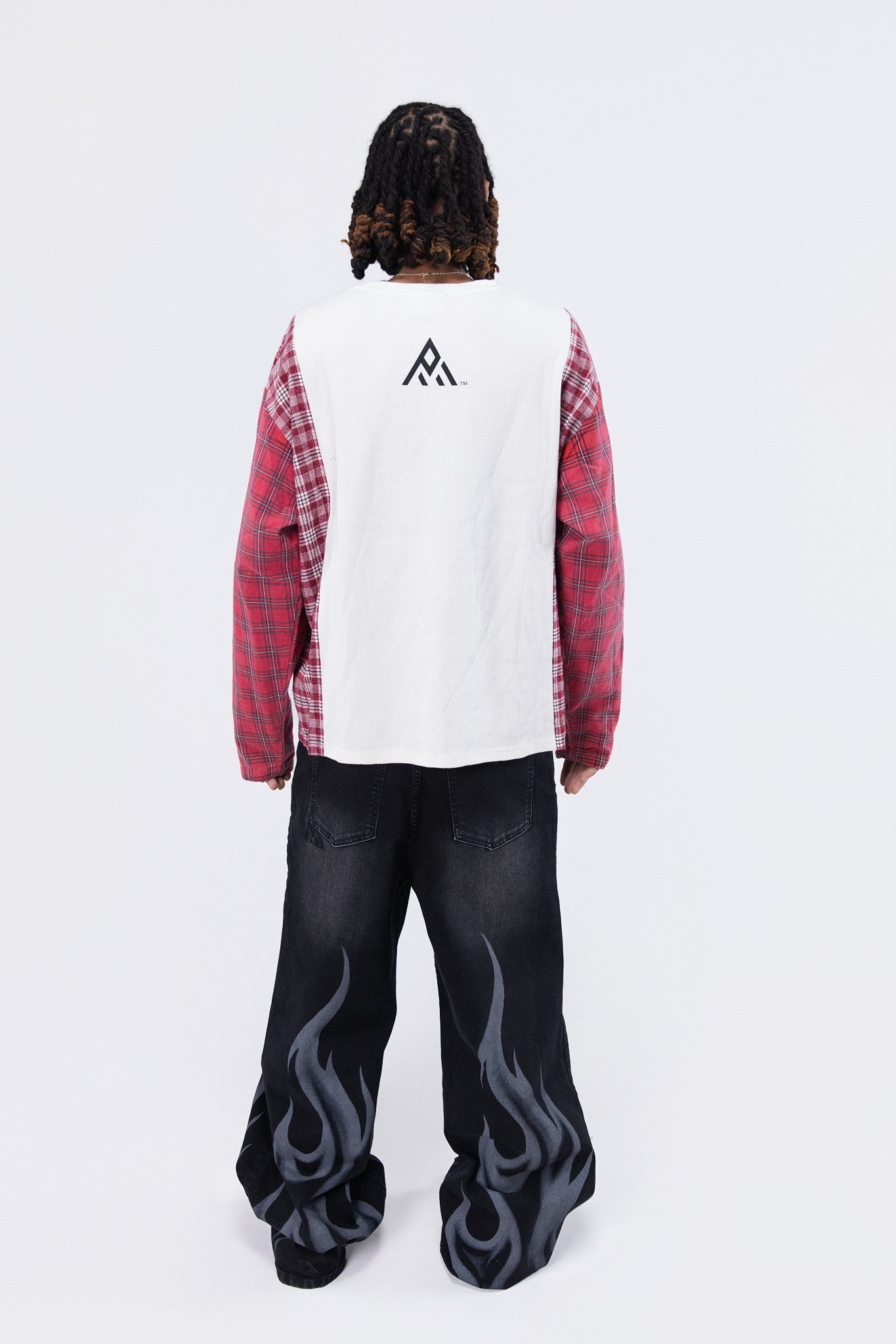 Thermal Panneled Flannel | White