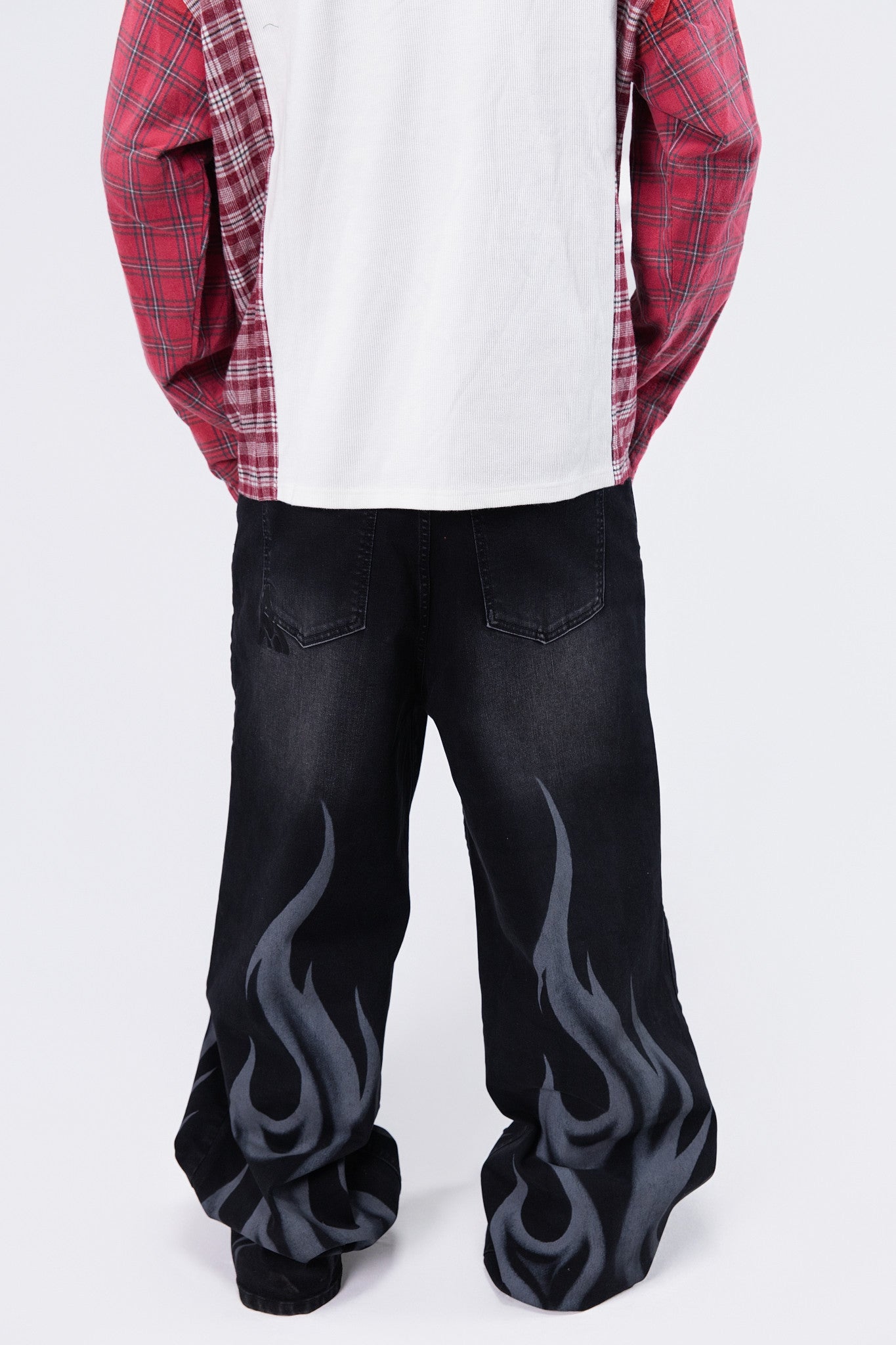 Thermal Panneled Flannel | White