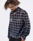 PM Rhinestone Flannel | Purple