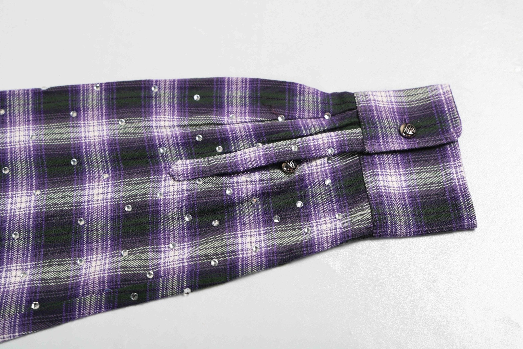 PM Rhinestone Flannel | Purple-6