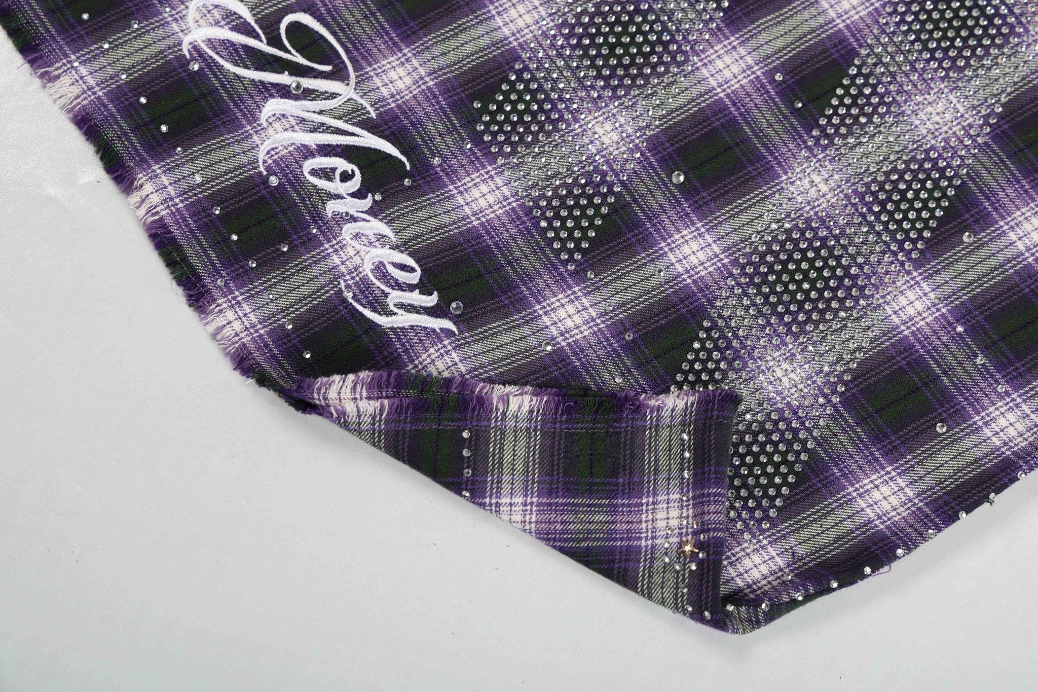 PM Rhinestone Flannel | Purple-7