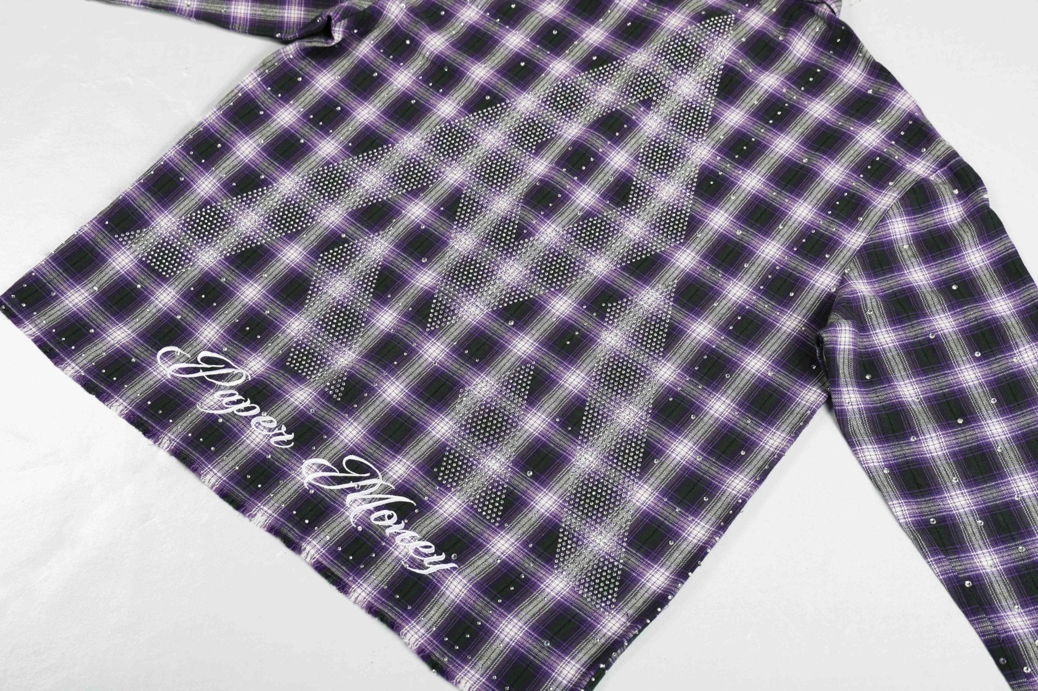 PM Rhinestone Flannel | Purple-8