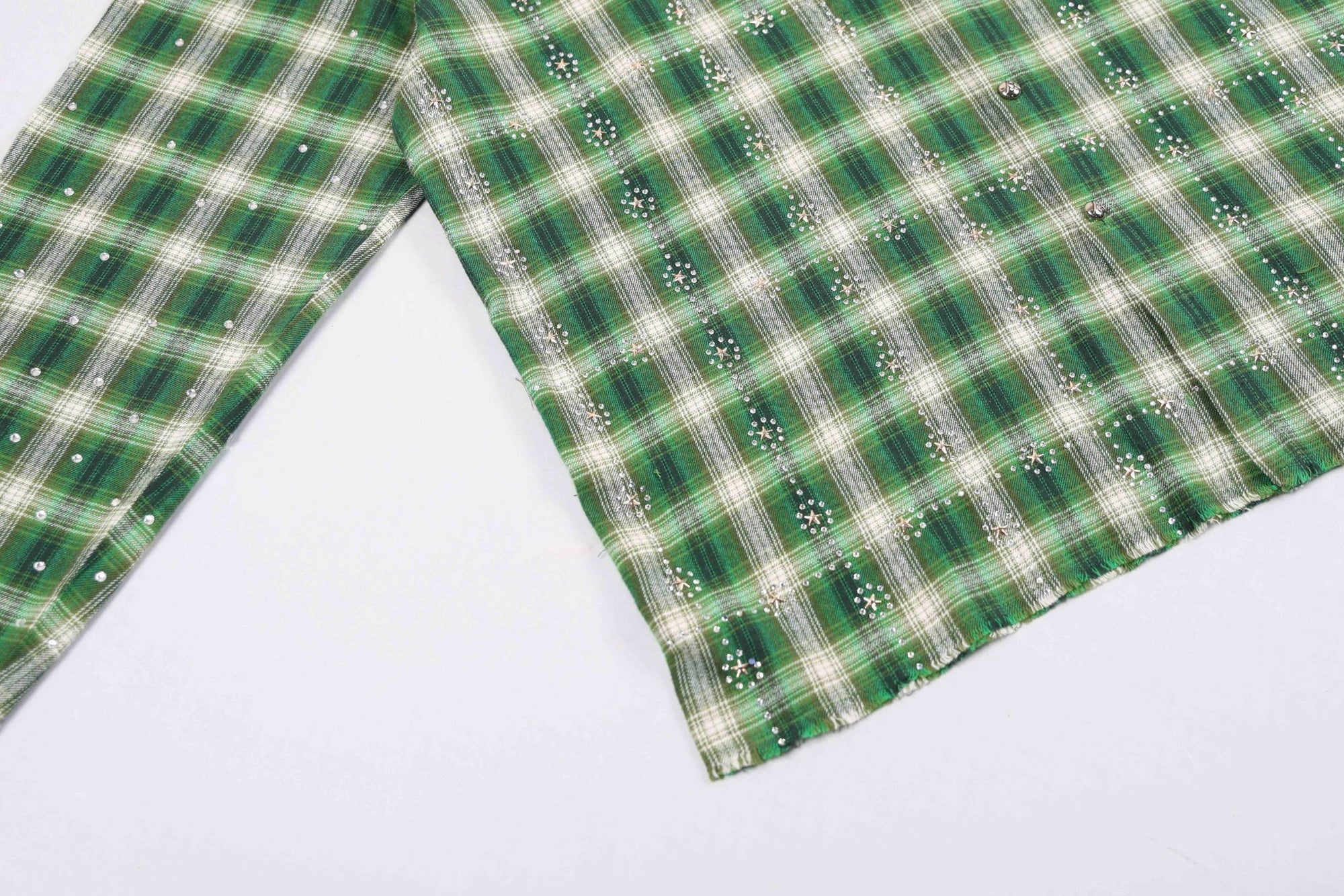 PM Rhinestone Flannel | Green