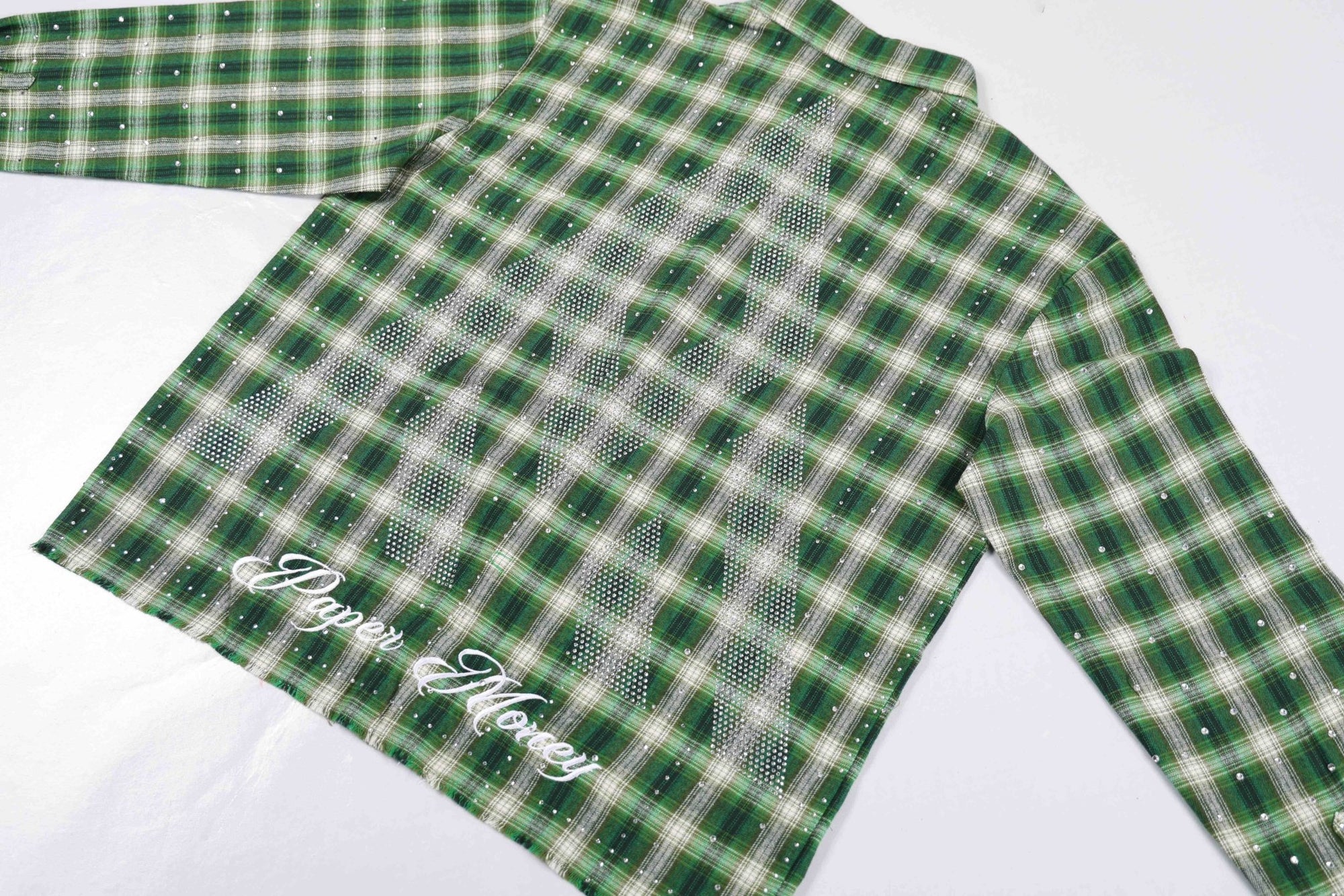 PM Rhinestone Flannel | Green
