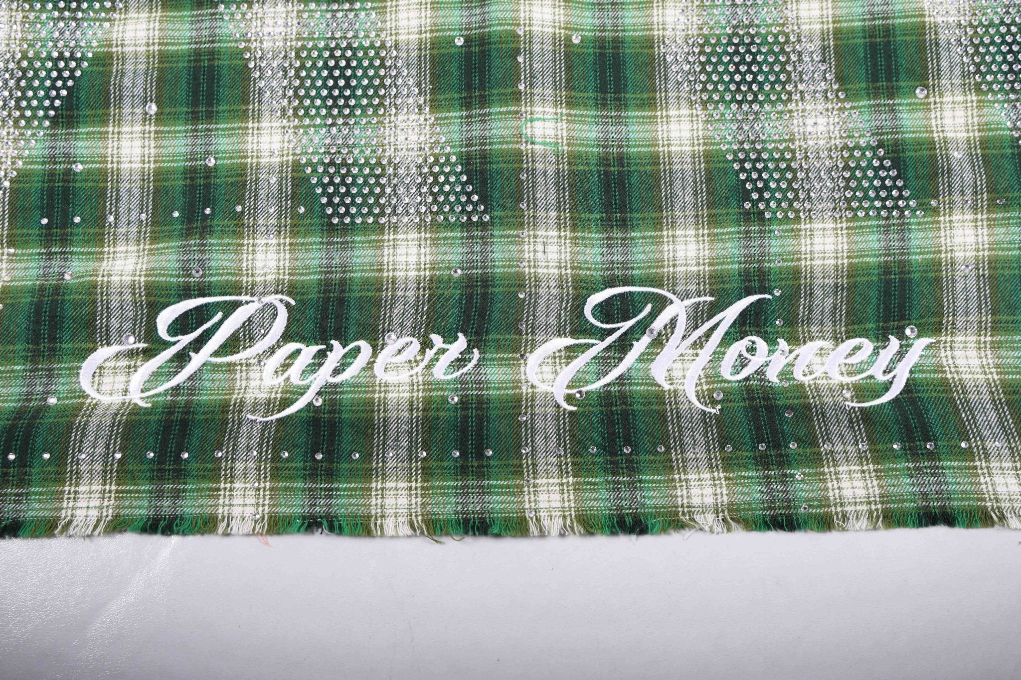 PM Rhinestone Flannel | Green-12