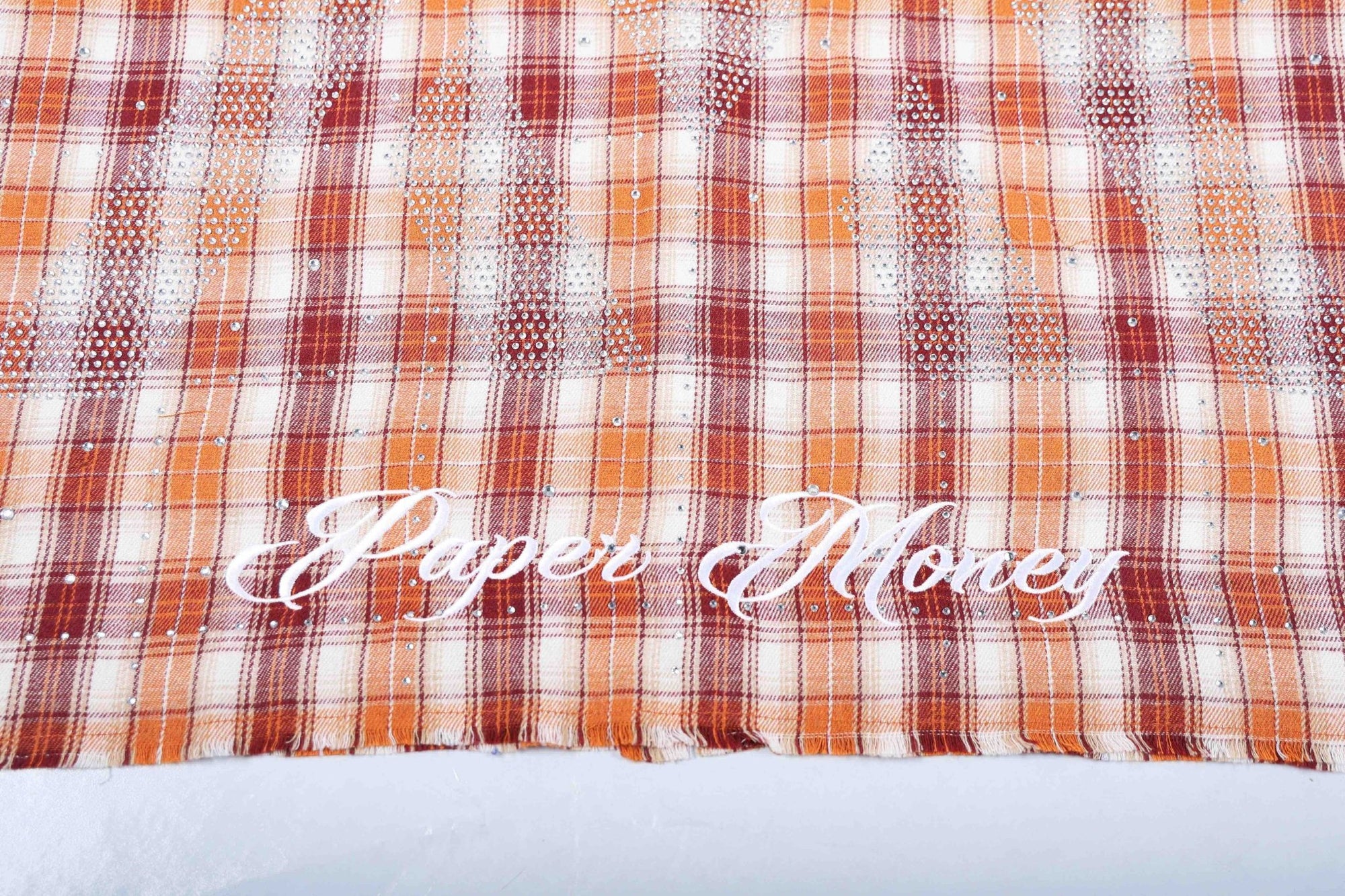 PM Rhinestone Flannel | Orange