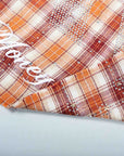 PM Rhinestone Flannel | Orange