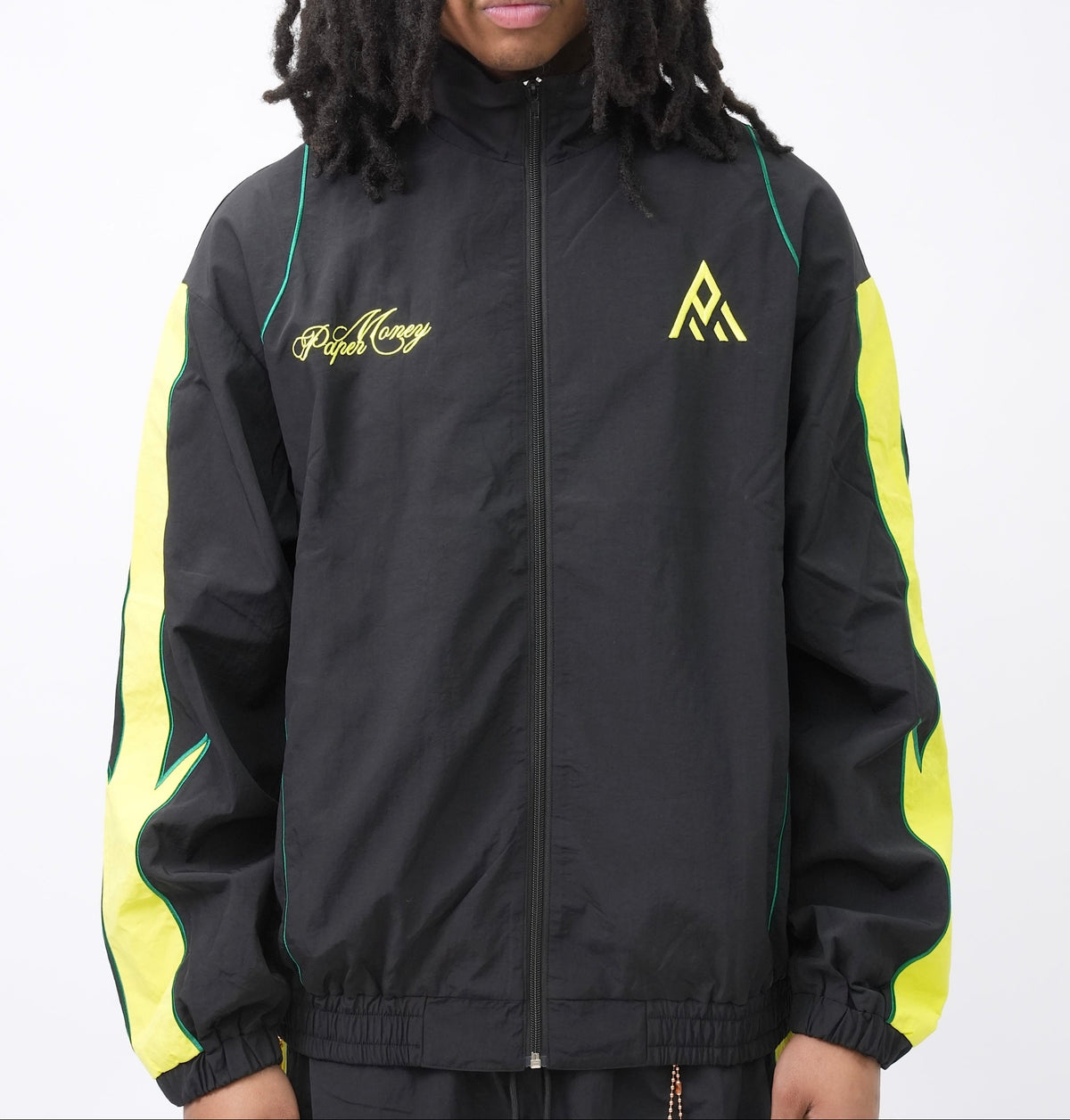 PM076G VIPER NYLON JACKET BLACK & YELLOW