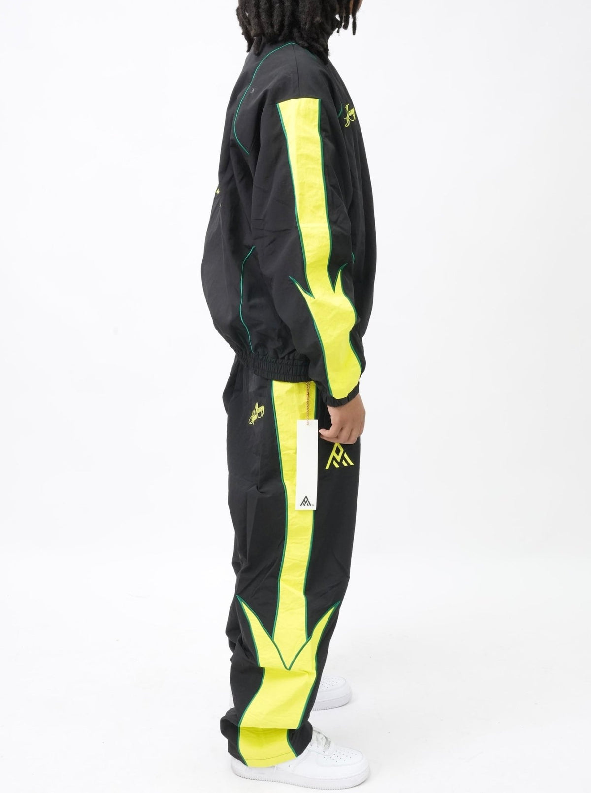 PM076G VIPER NYLON JACKET BLACK & YELLOW-4