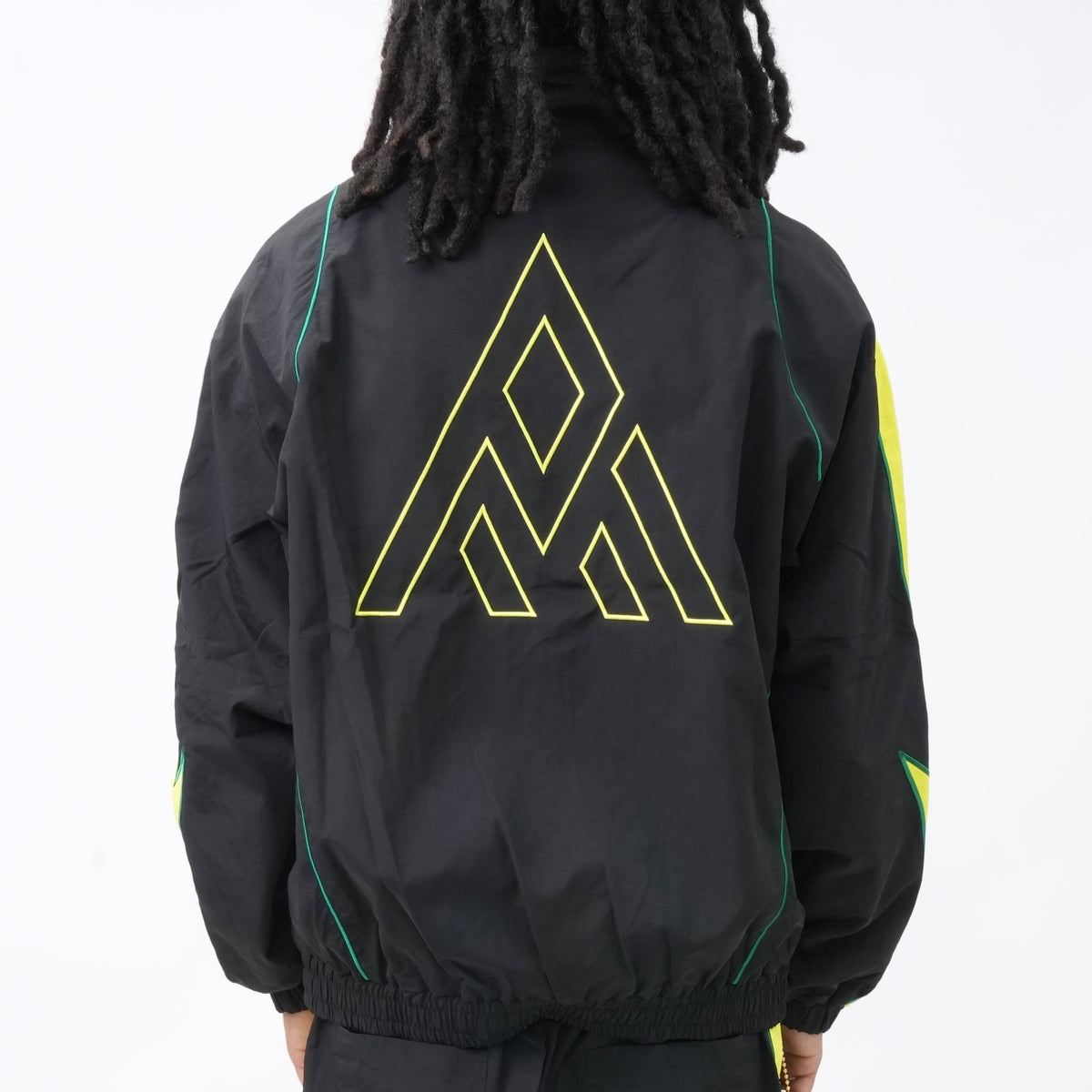 PM076G VIPER NYLON JACKET BLACK & YELLOW-2