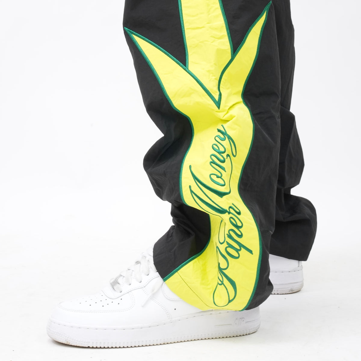 PM076G VIPER NYLON PANTS BLACK & YELLOW-4