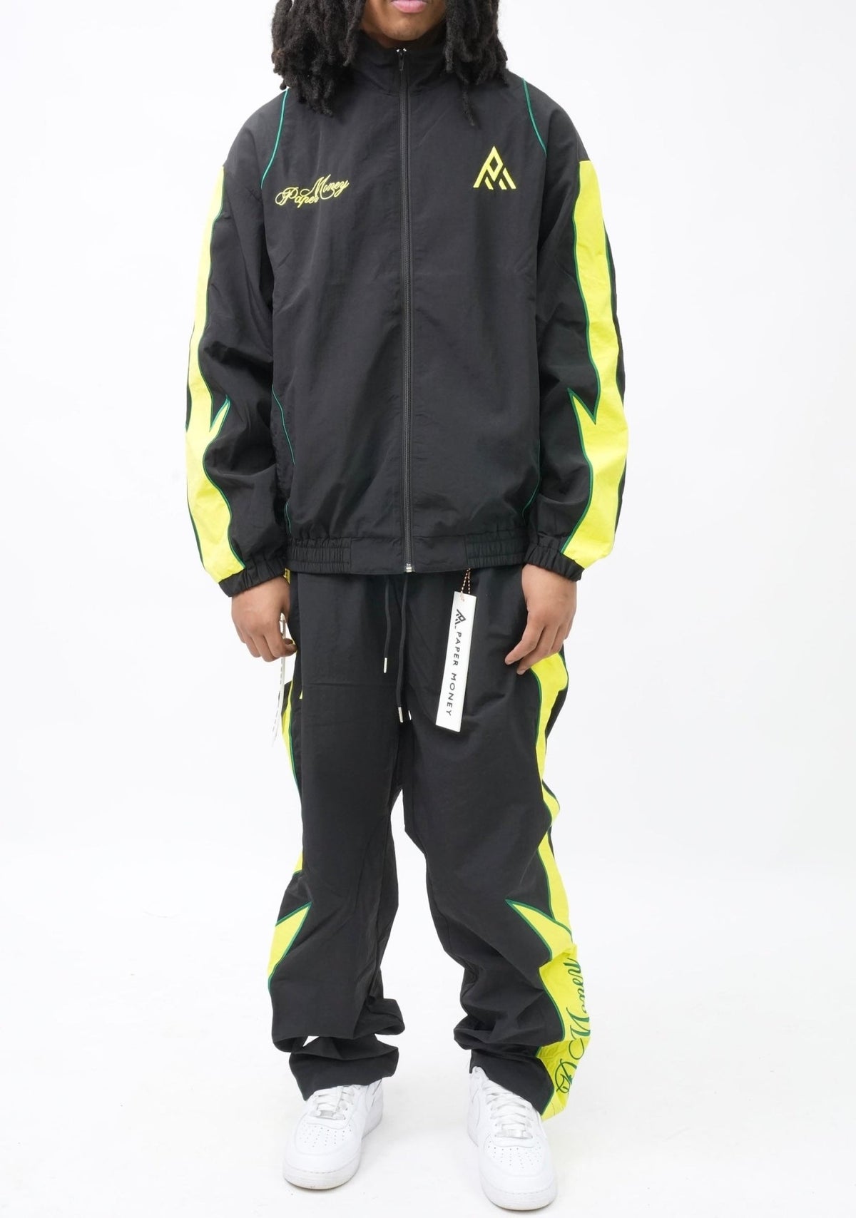 PM076G VIPER NYLON JACKET BLACK & YELLOW-3