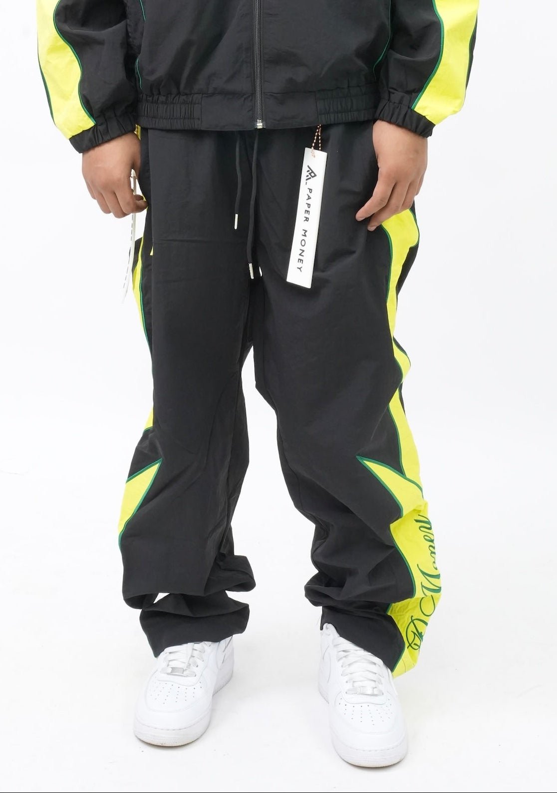 PM076G VIPER NYLON PANTS BLACK & YELLOW