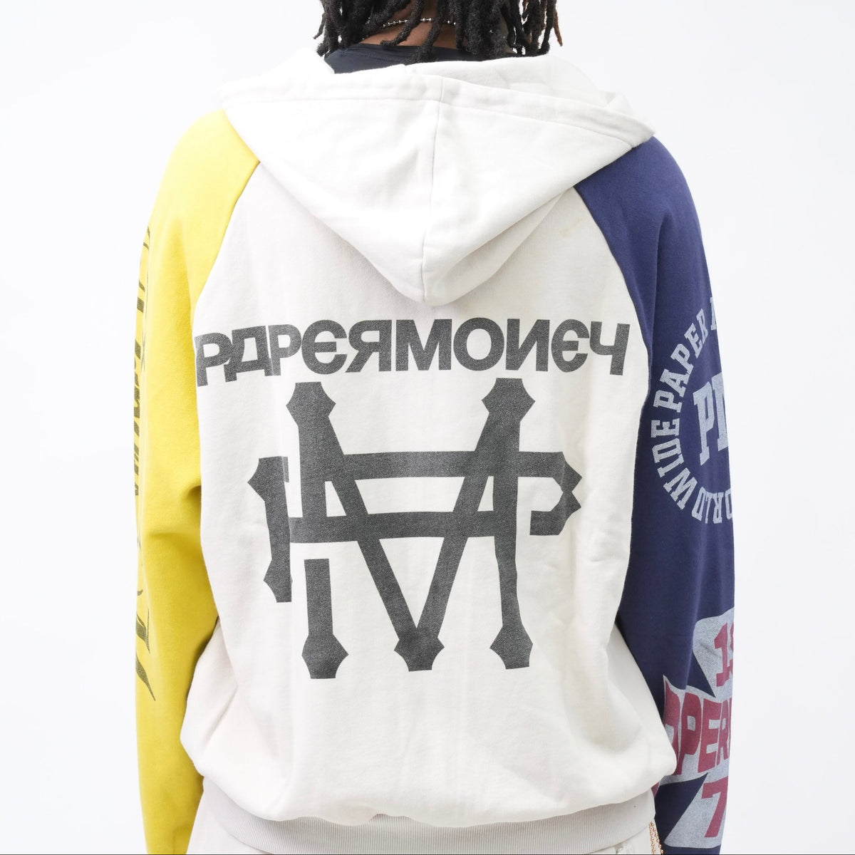 PM091 BORN FOR GLORY HOODIE WHITE-2