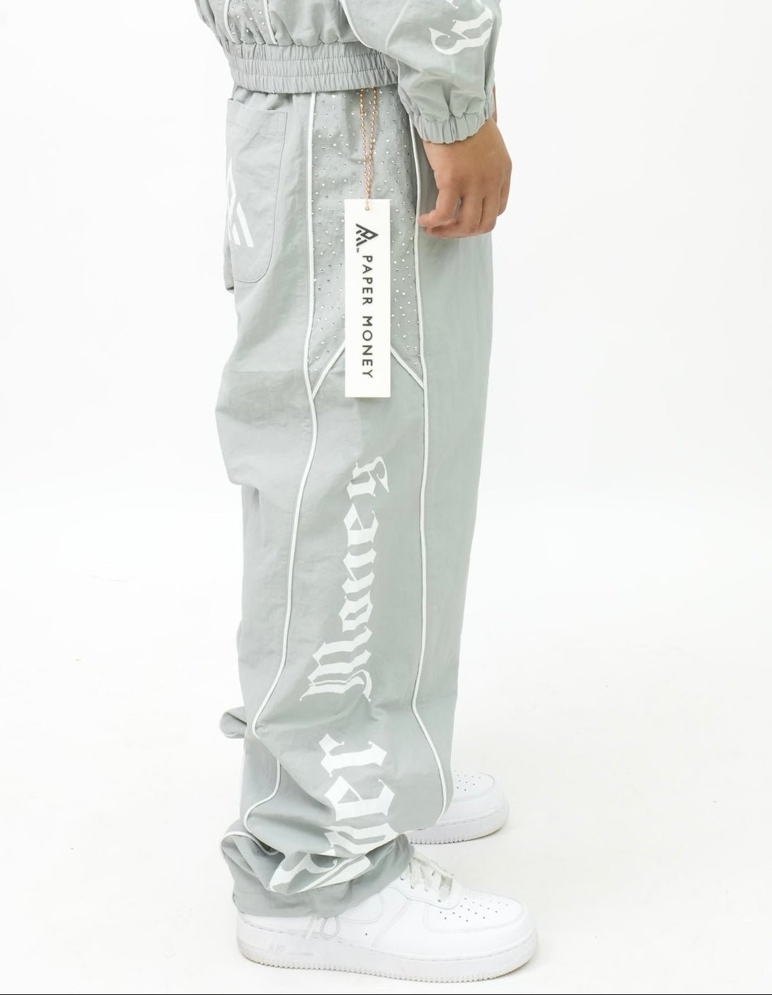 PM075G RUSH NYLON PANTS GREY-3