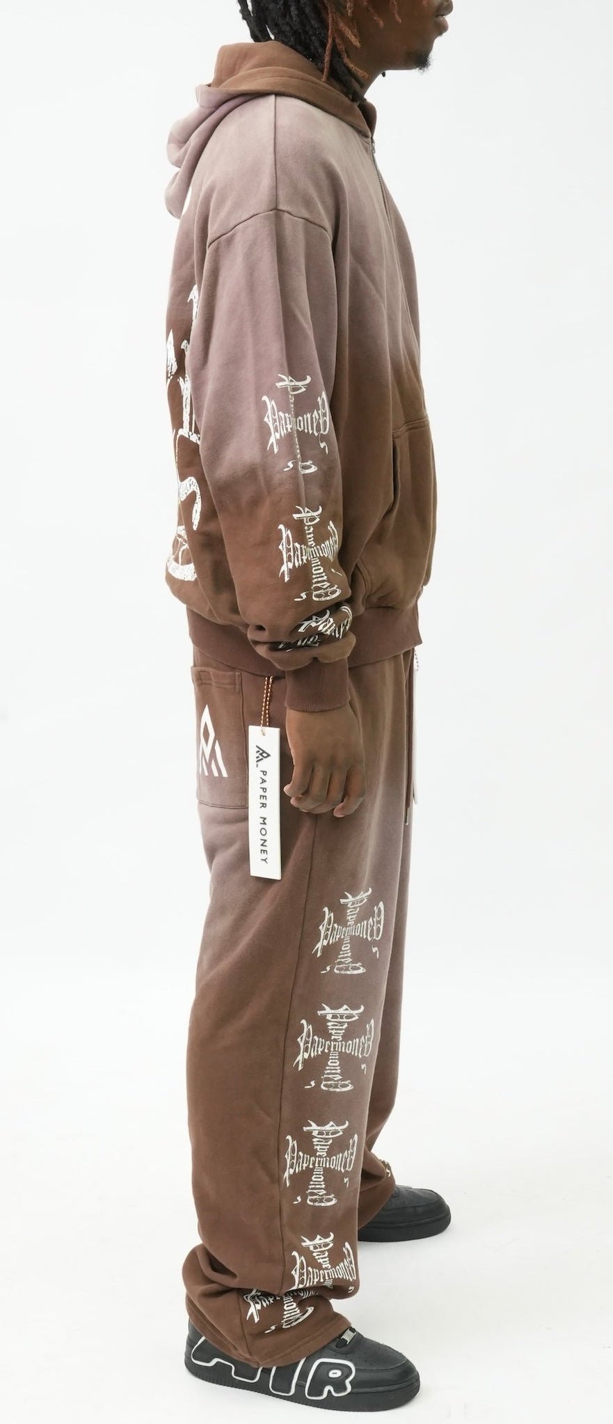 PM100 IRON CROSS SWEATPANT-BROWN-4