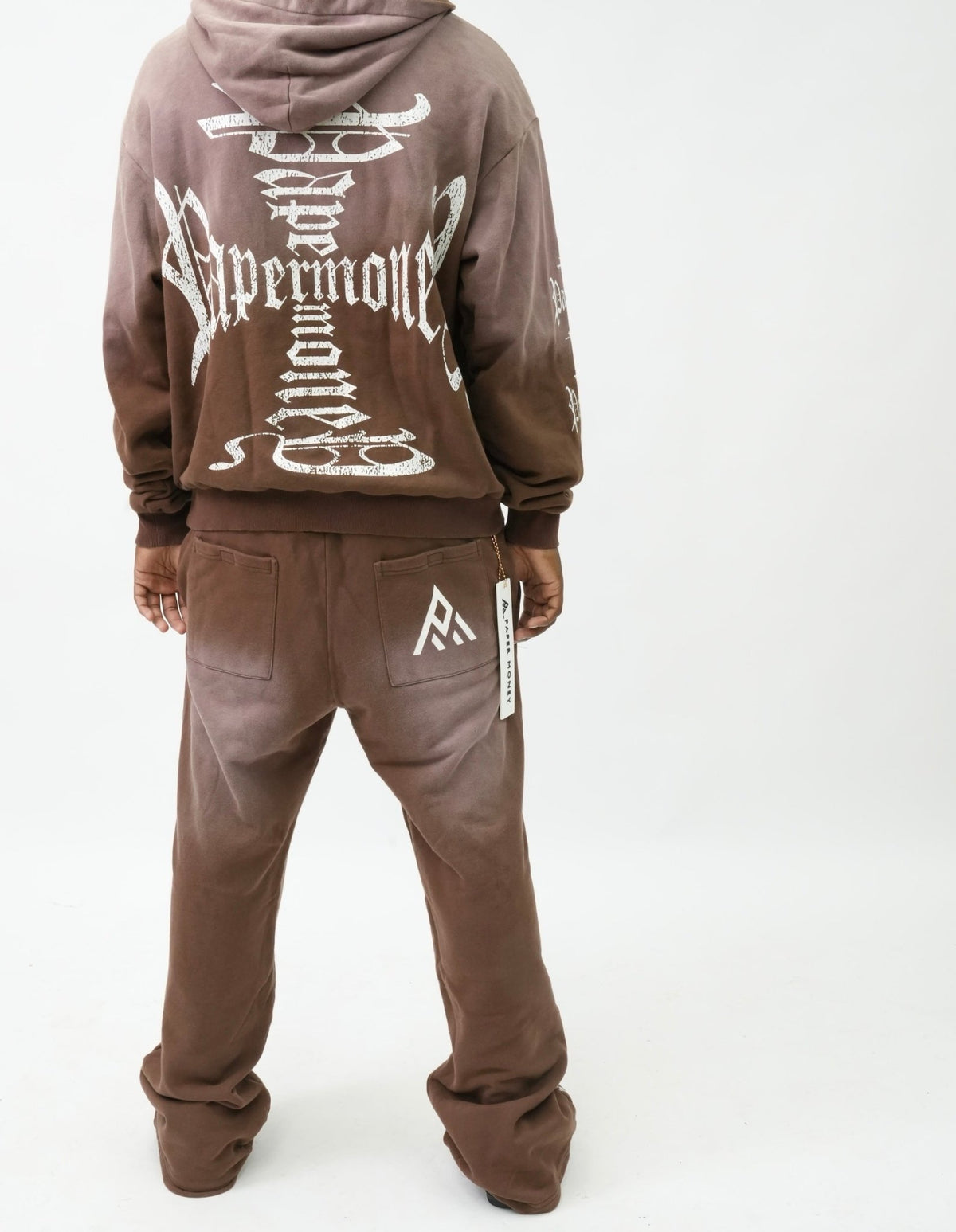 PM100 IRON CROSS SWEATPANT-BROWN-3