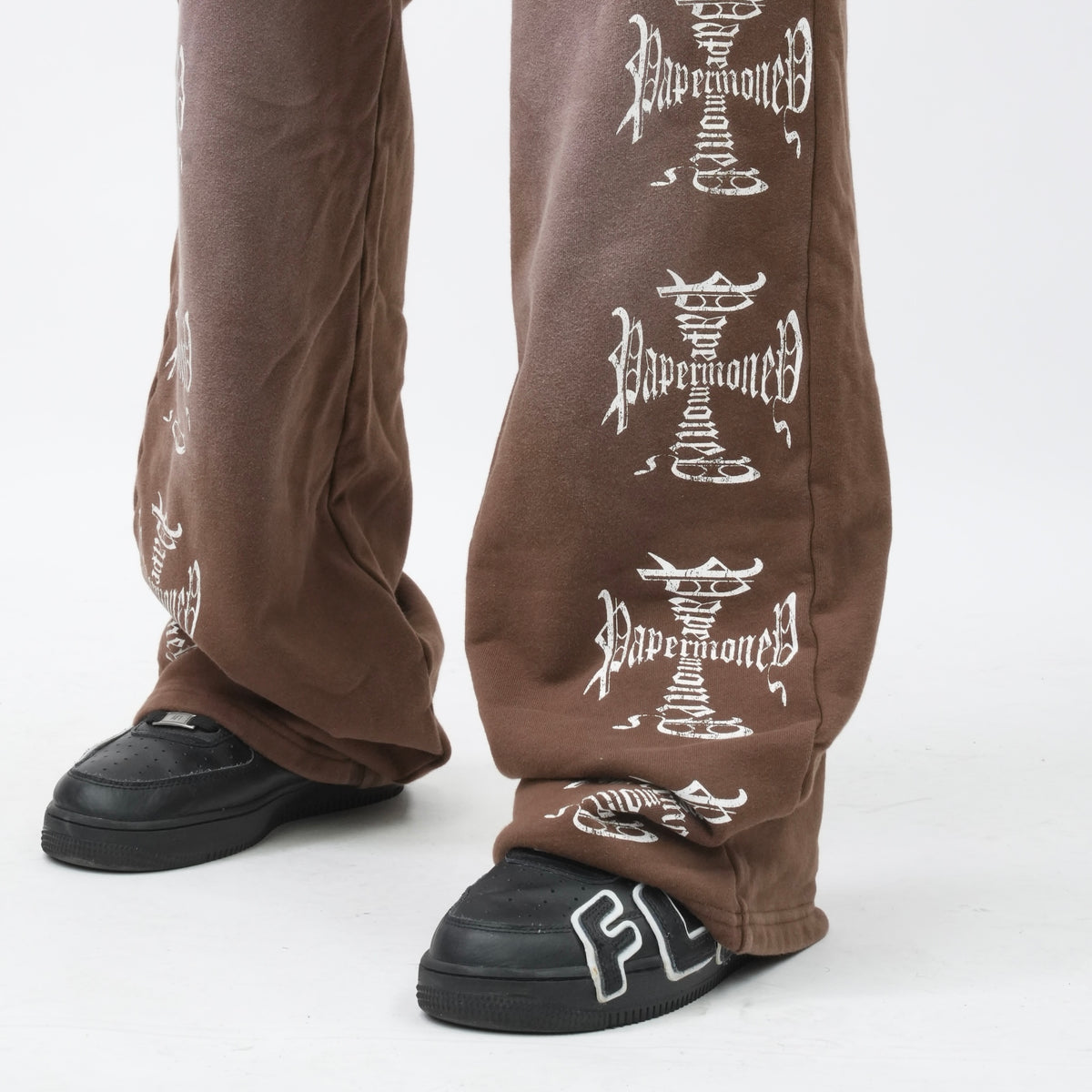 PM100 IRON CROSS SWEATPANT-BROWN-2