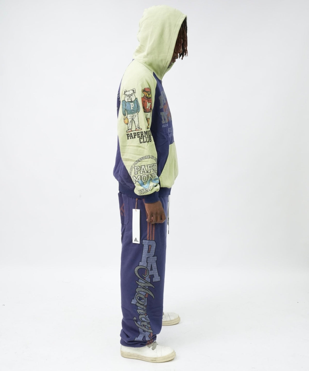 PM0107 PAPER MONEY CLUB HOODIE BLUE-5