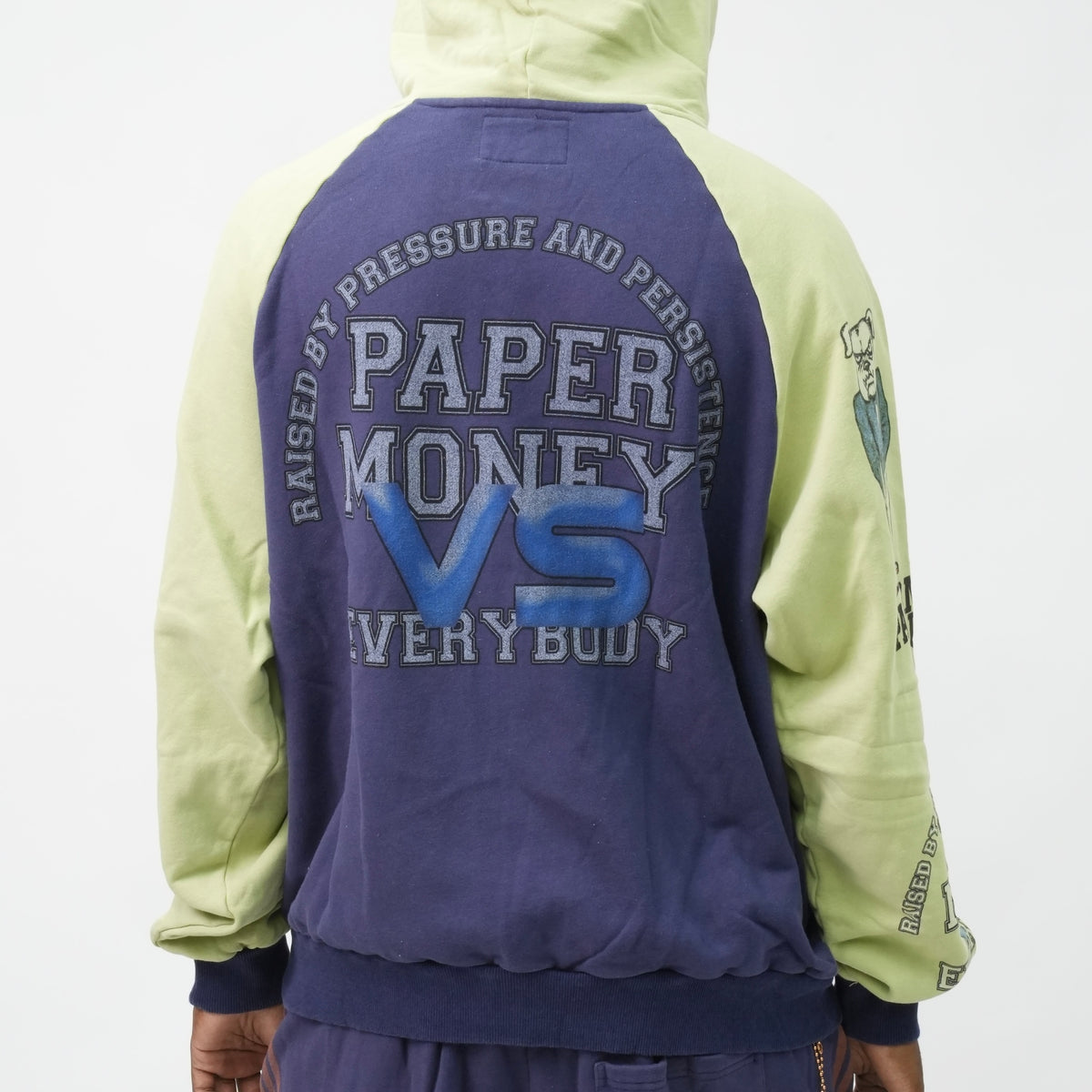 PM0107 PAPER MONEY CLUB HOODIE BLUE-2