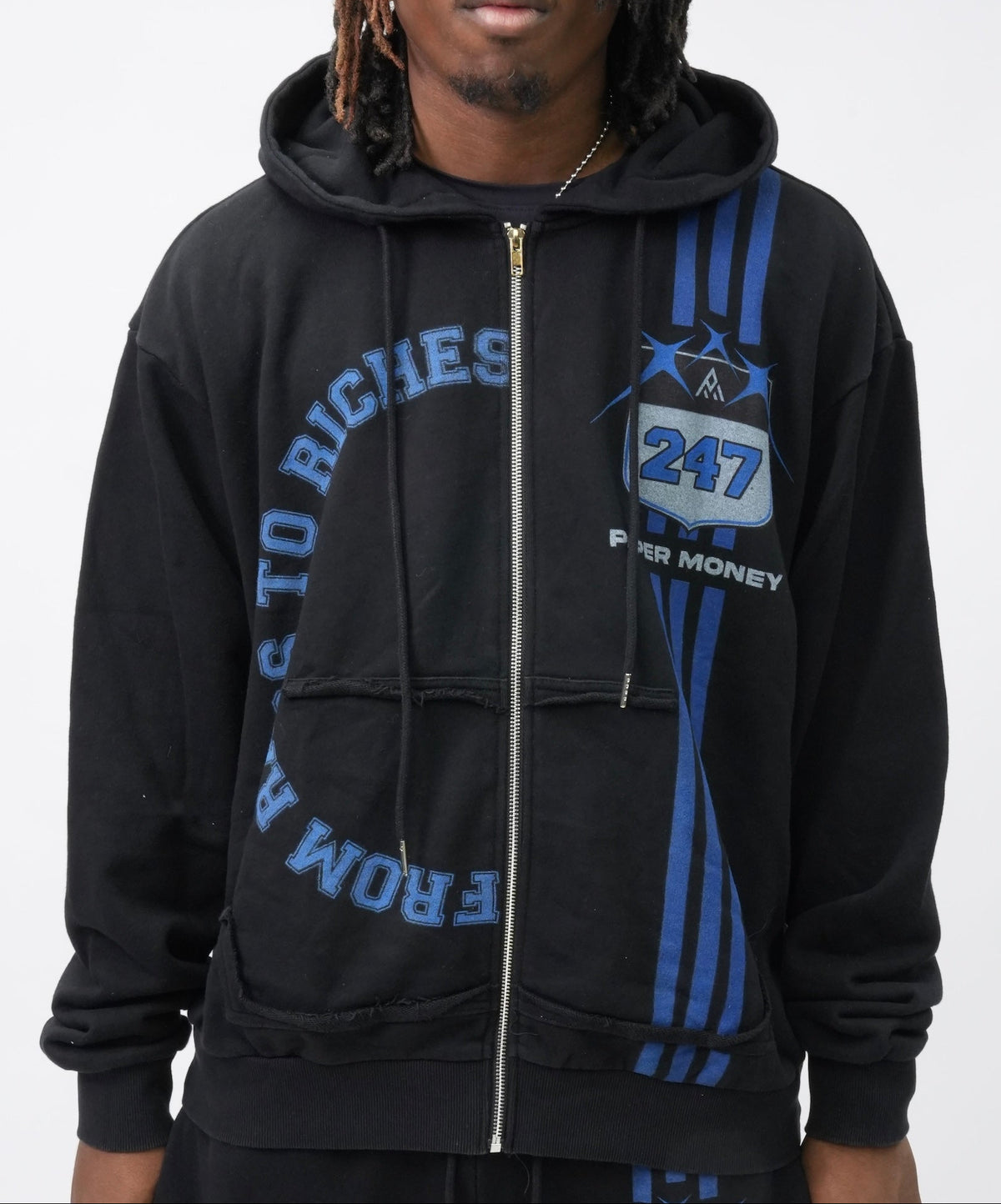 PM121 PM ATHLETICS HOODIE BLACK