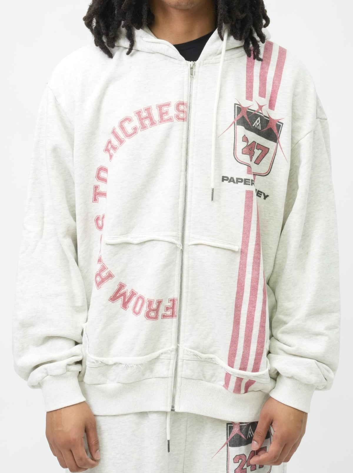 PM121 PM ATHLETICS HOODIE WHITE