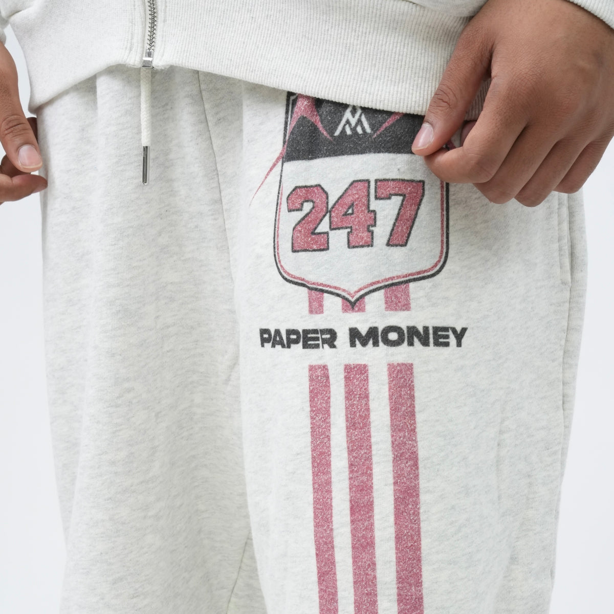 PM121 PM ATHLETICS SWEATPANTS WHITE-2