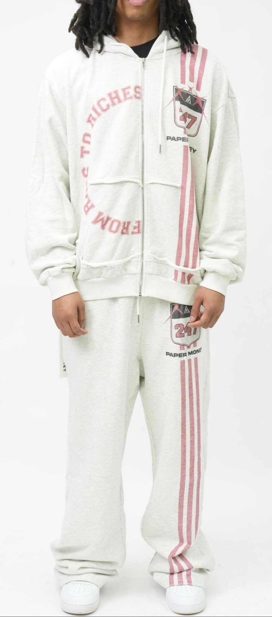 PM121 PM ATHLETICS HOODIE WHITE-2