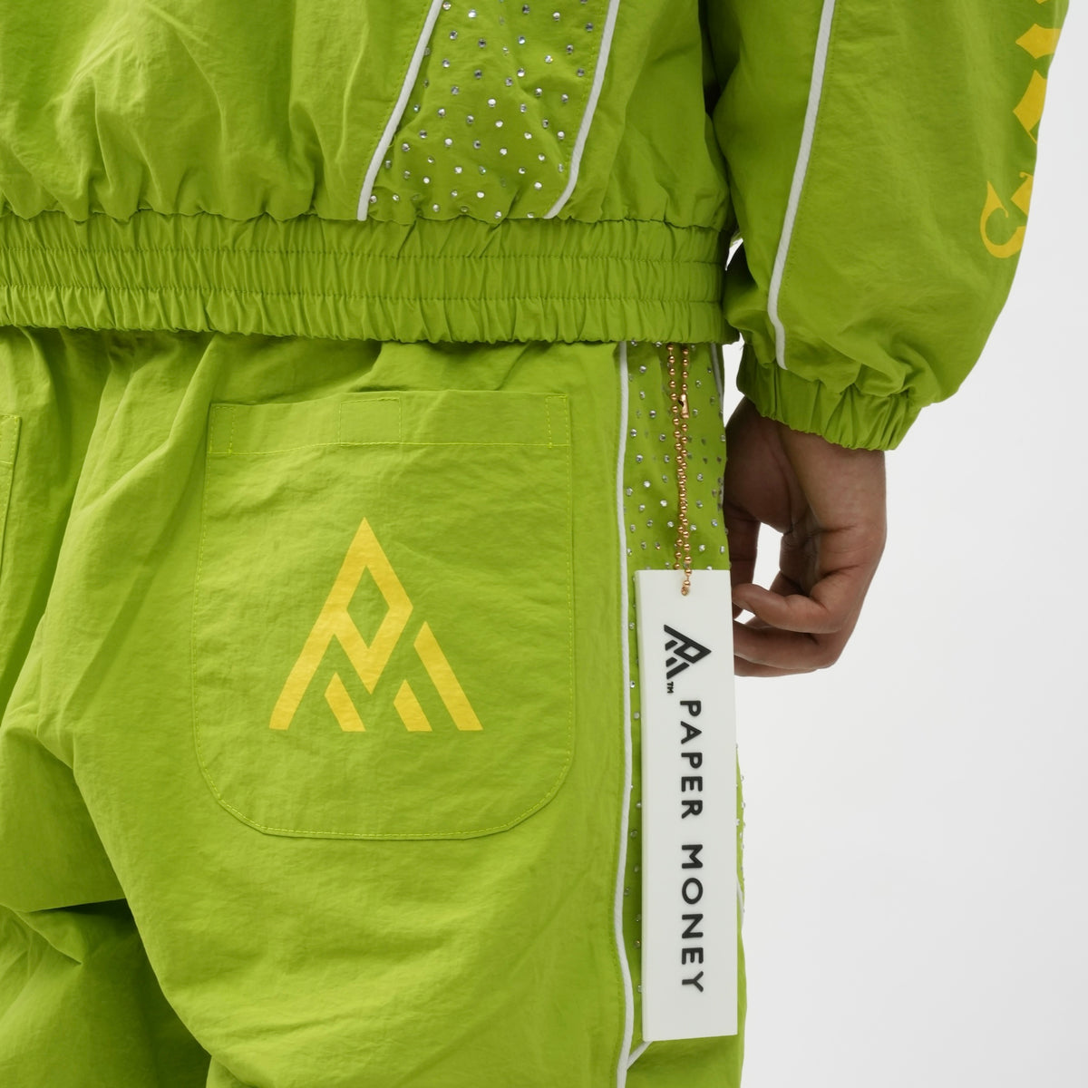 PM075G RUSH NYLON PANTS LIME-3
