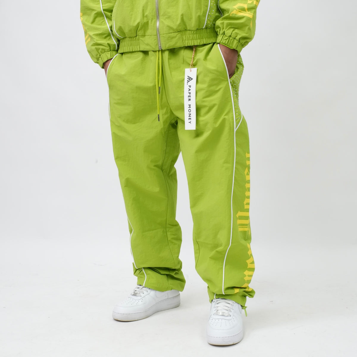 PM075G RUSH NYLON PANTS LIME-4