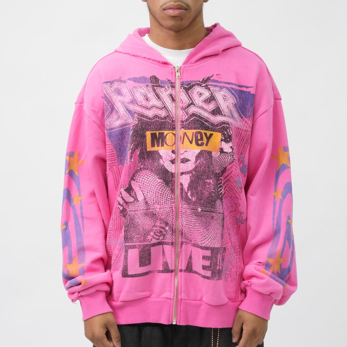 PM101 LIVE WIRE HOODIE PINK