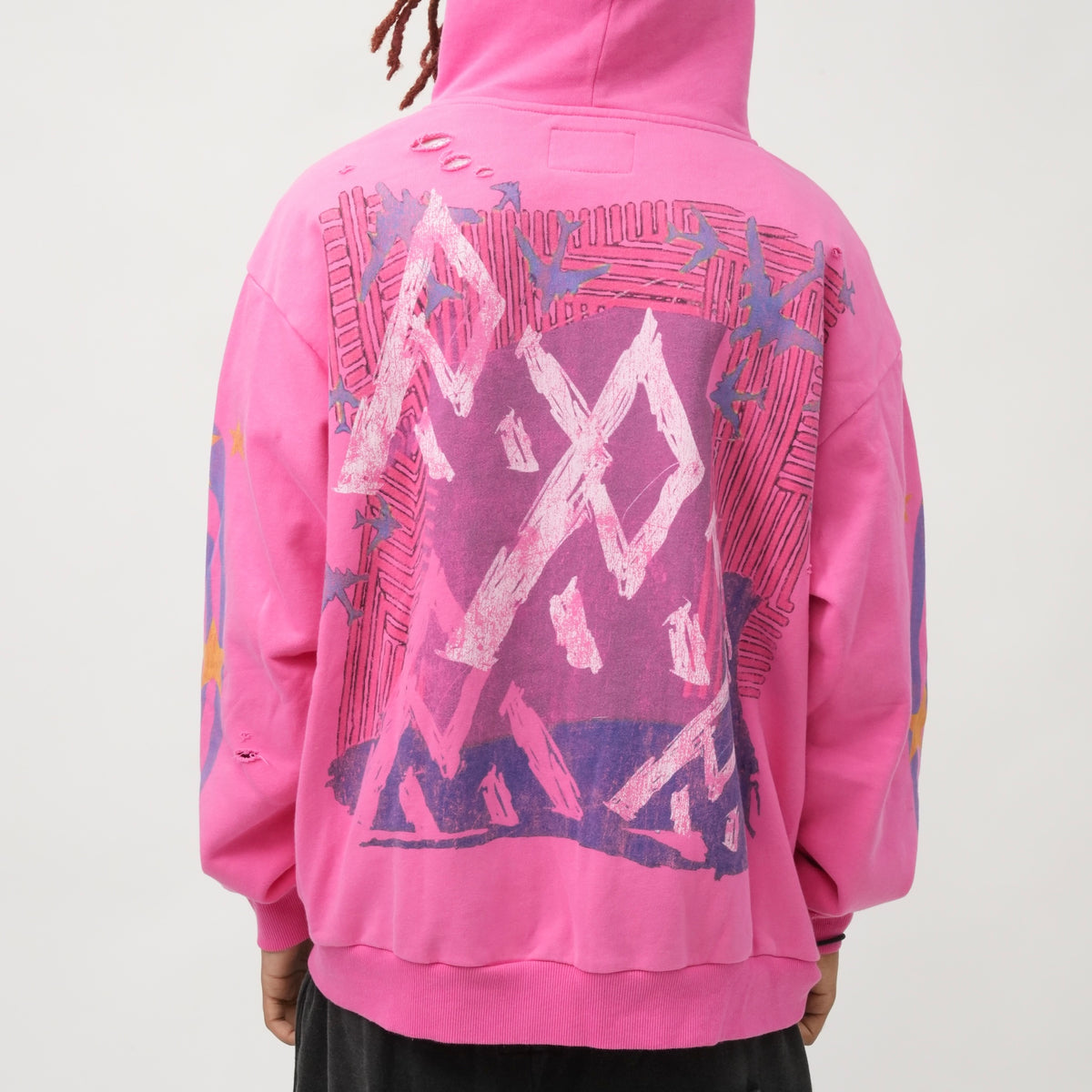 PM101 LIVE WIRE HOODIE PINK-2