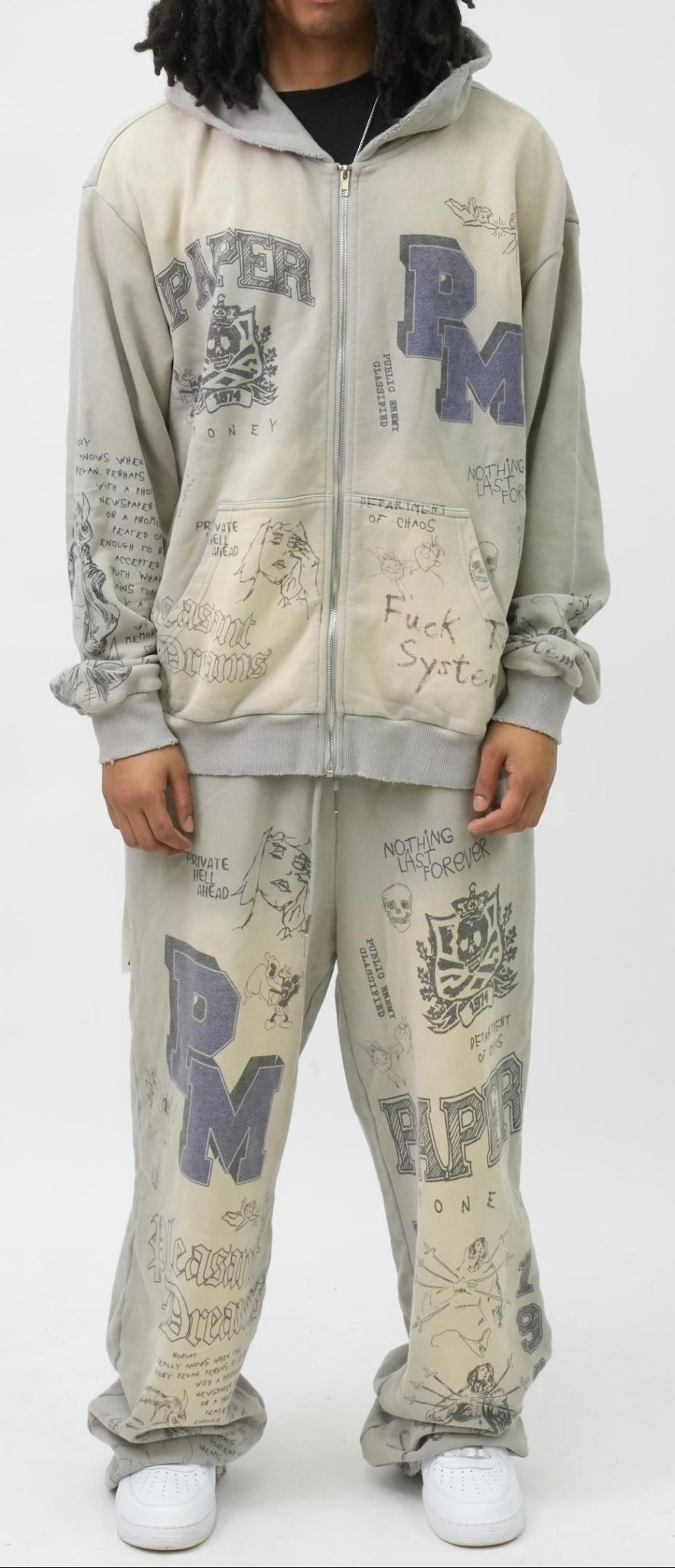 PM108 PLEASANT DREAMS HOODIE GREY-2