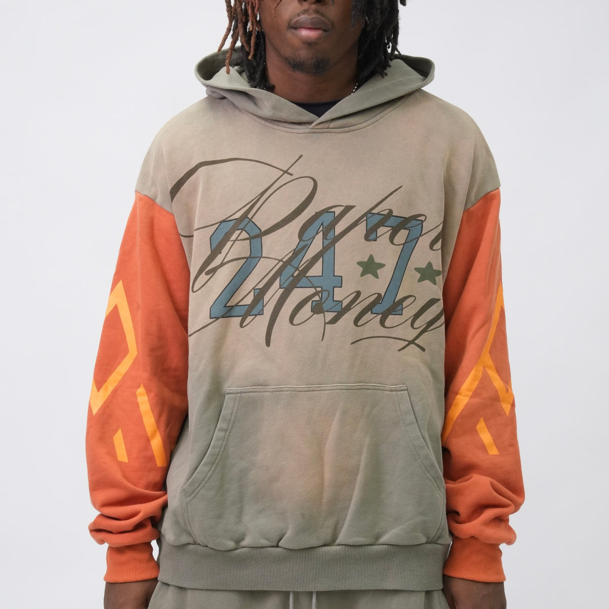 PM120 HOODIE TAUPE MULTI