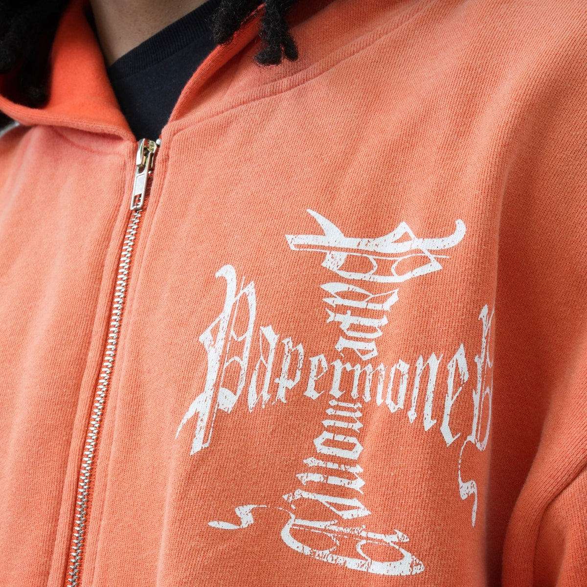 PM100 IRON CROSS HOODIE ORANGE-6