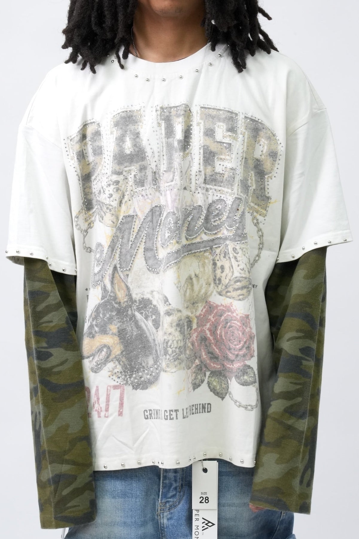 PM080 FOR THE DOGS 2 SHIRT WHITE