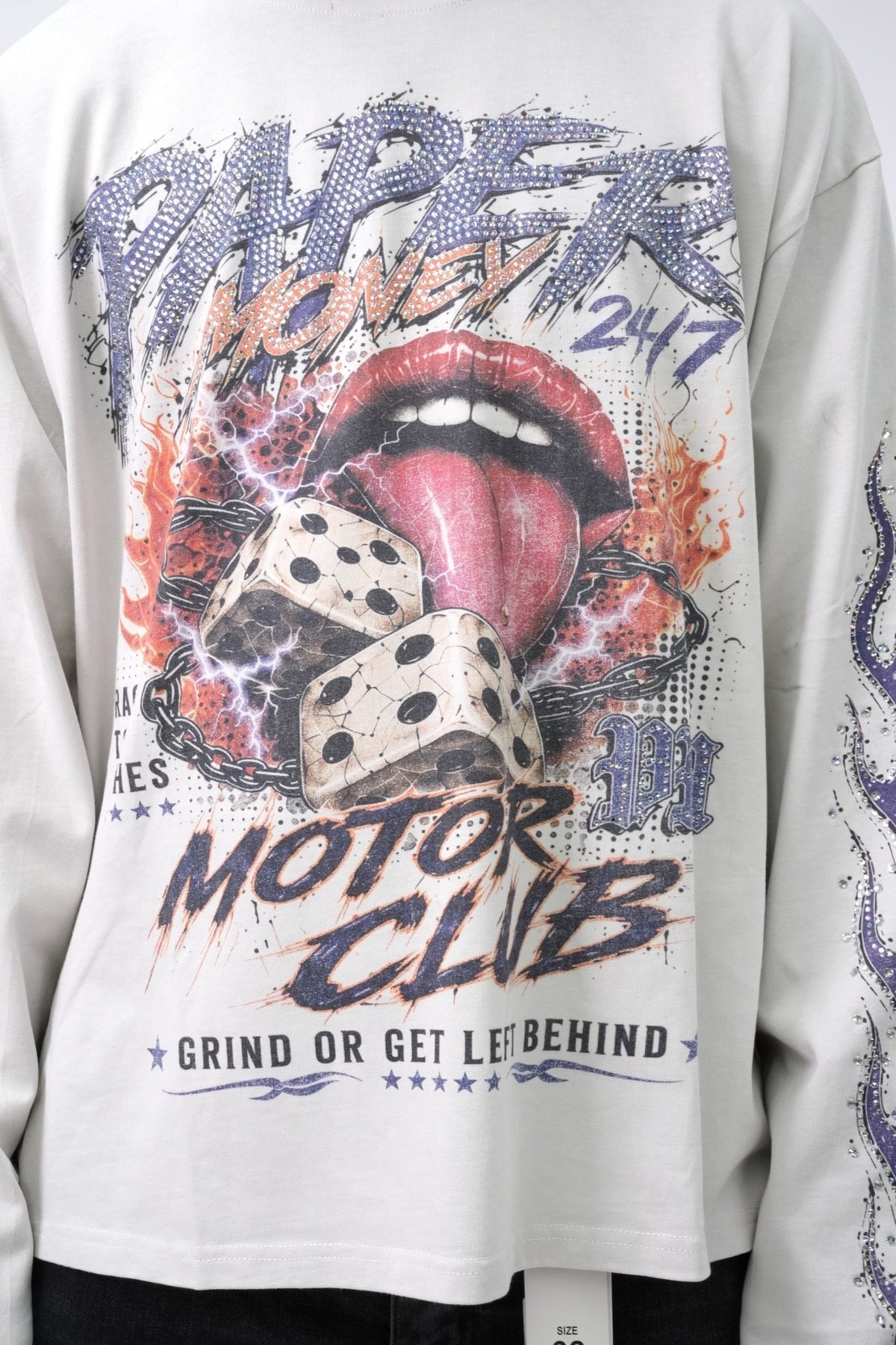 PMO79 GRIND MOTOR CLUB SHIRT WHITE-3