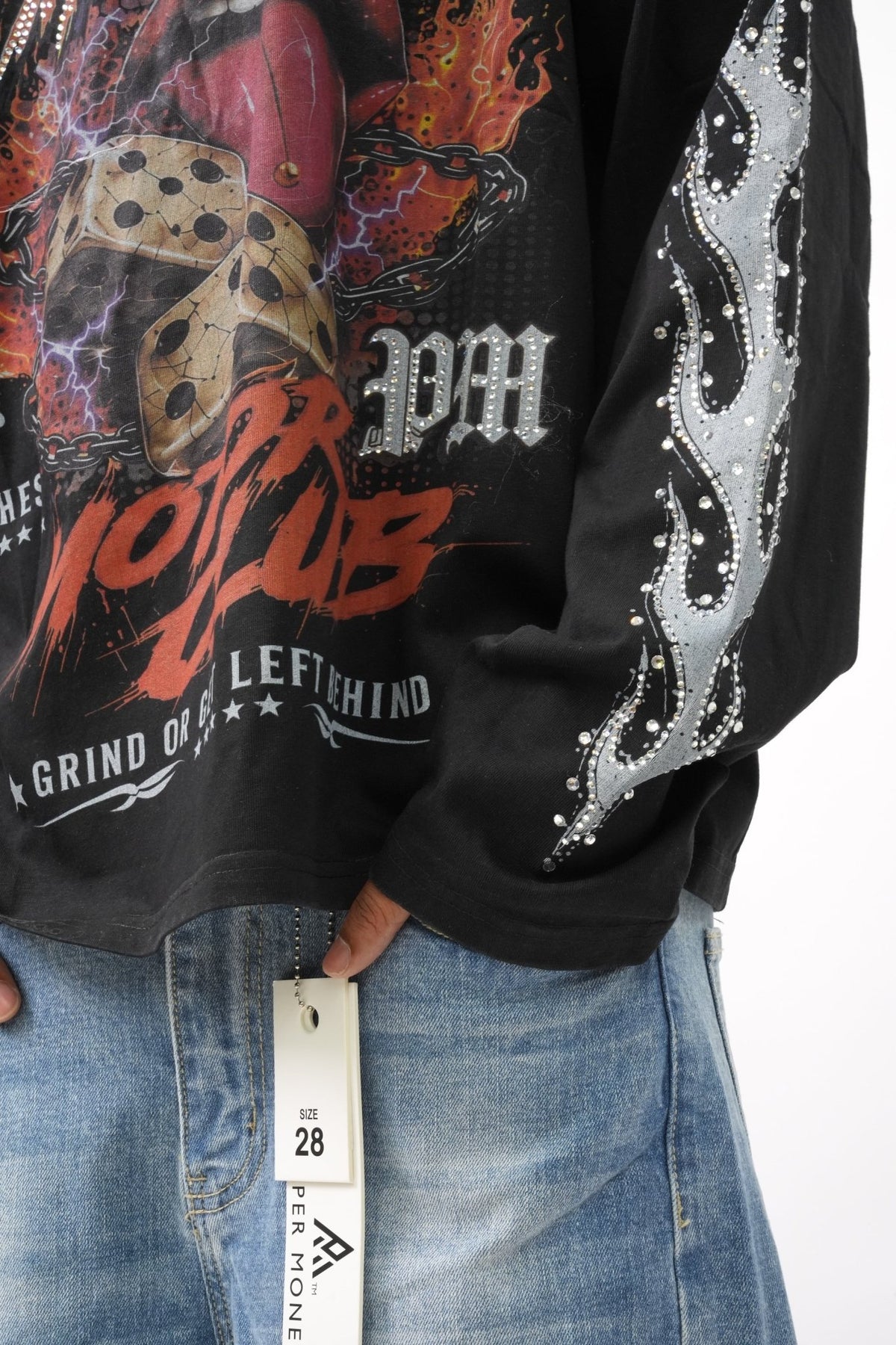 PM079 GRIND MOTOR CLUB SHIRT BLACK-2