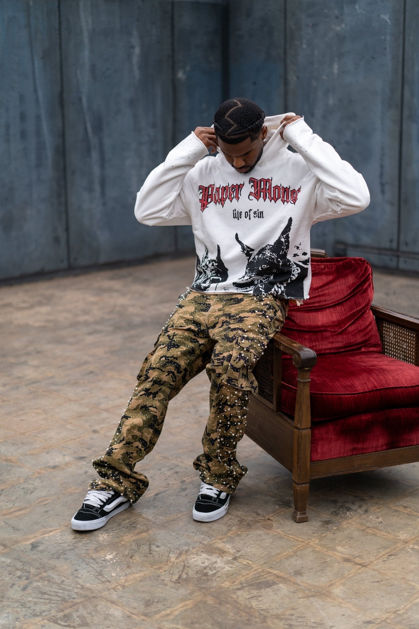 Doberman Hoodie | White-8