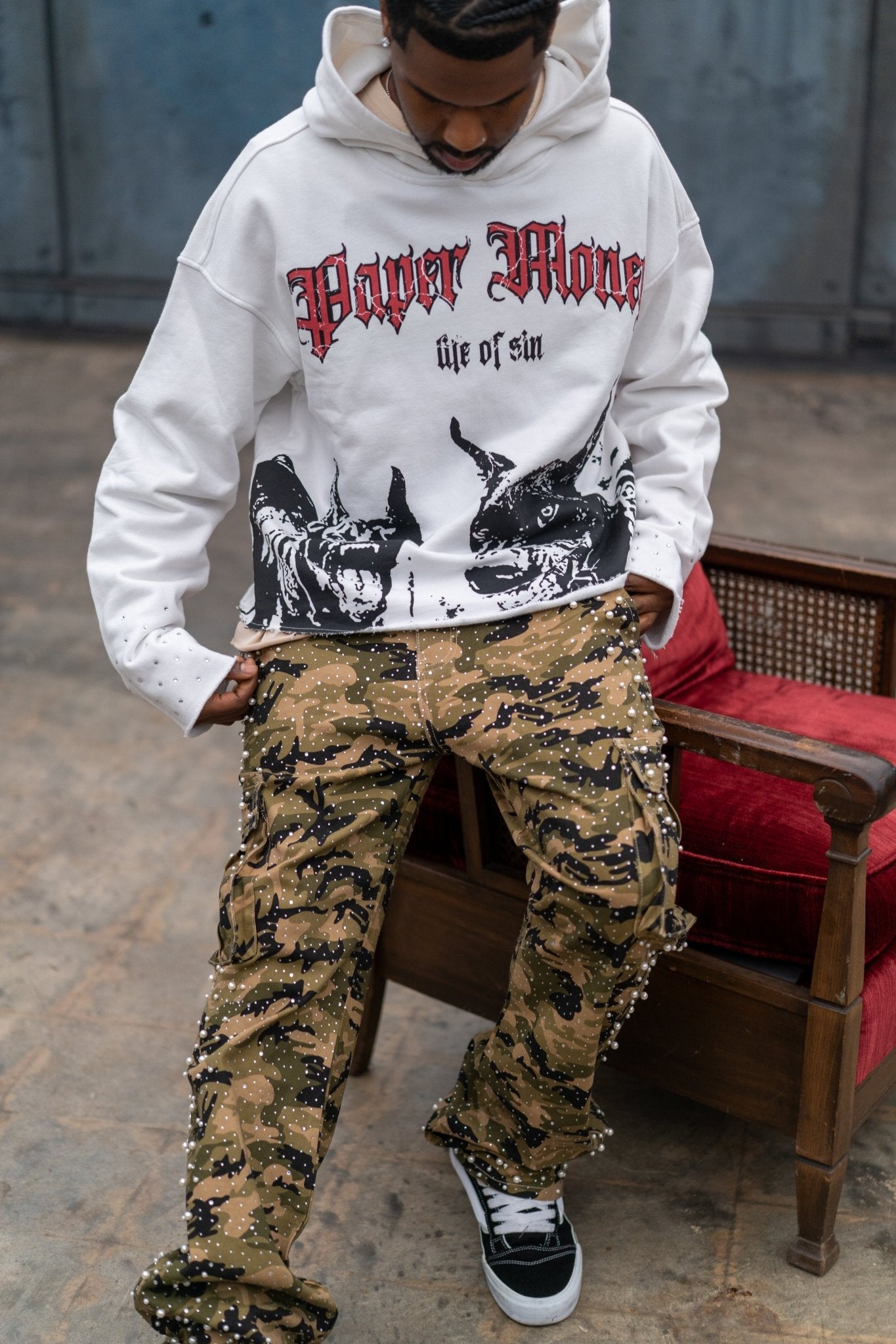 Doberman Hoodie | White-9