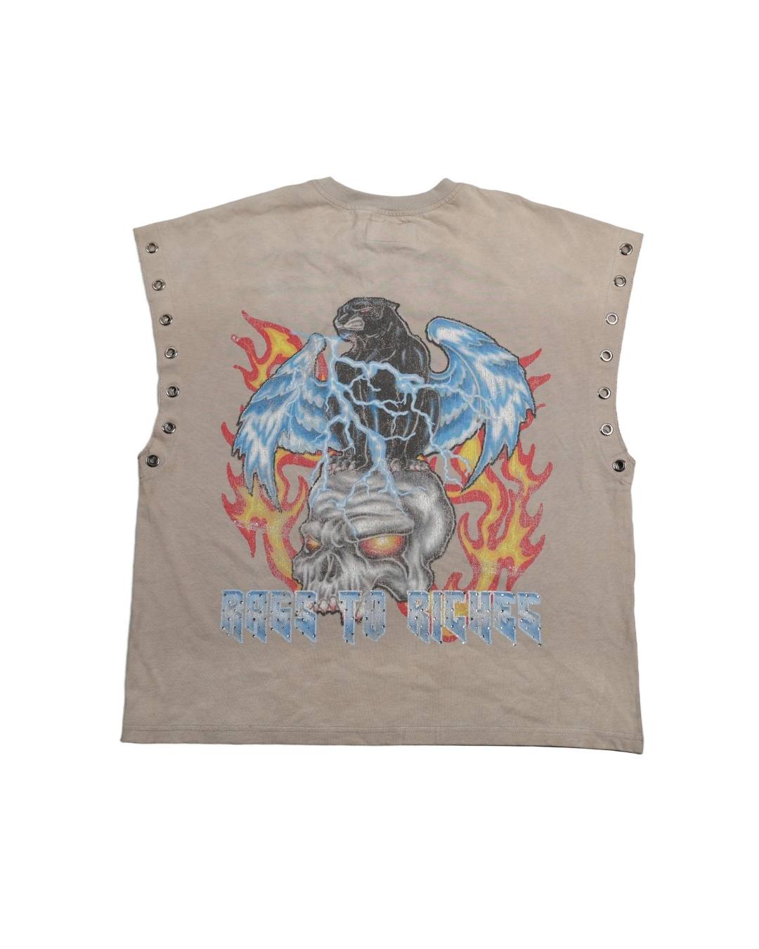 Freedom Graphic Cutoff Tee | Grey-2