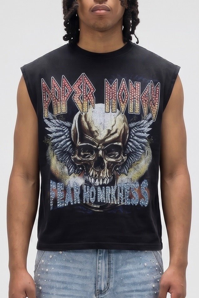 FEAR NO DARKNESS SLEEVELESS BLACK