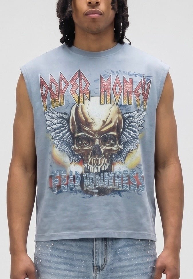 FEAR NO DARKNESS SLEEVELESS STEEL