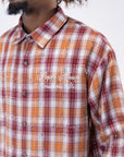 PM Rhinestone Flannel | Orange