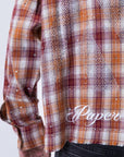 PM Rhinestone Flannel | Orange