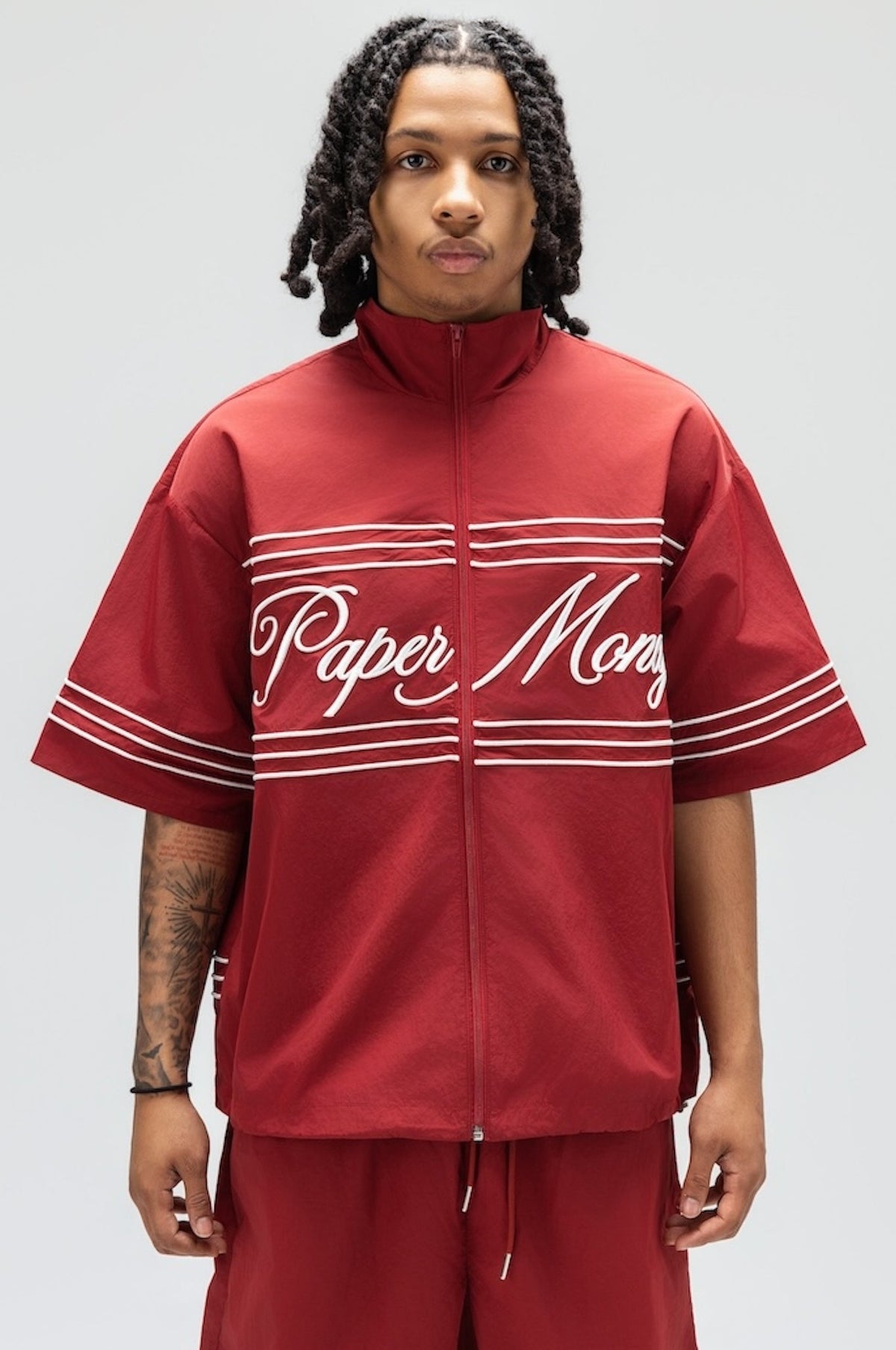 Monaco Zip Top Burgundy
