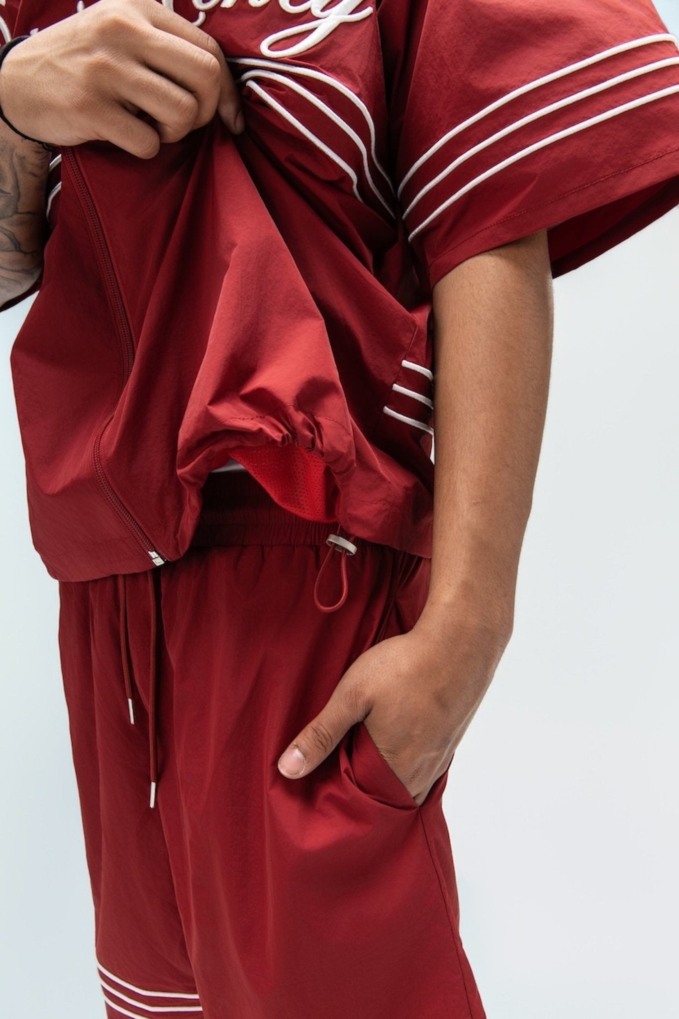 Monaco Shorts Burgundy-2
