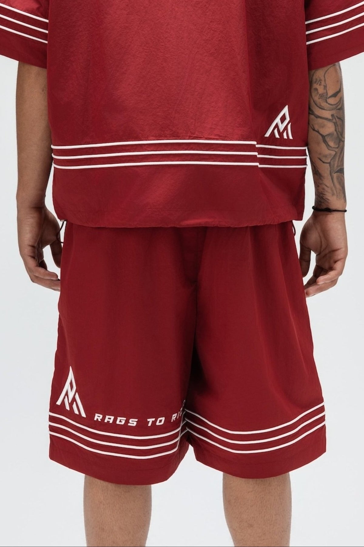 Monaco Shorts Burgundy-3